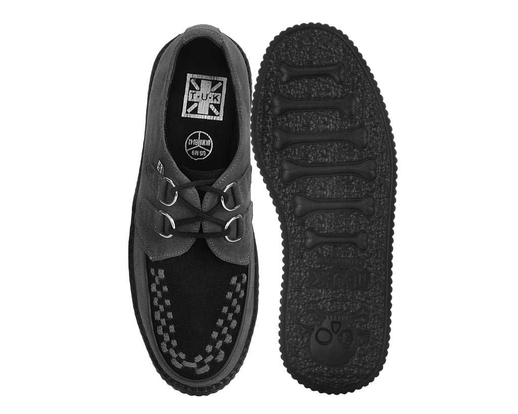 Grey & Black Suede Viva Mondo Creeper - T.U.K.V3339-03