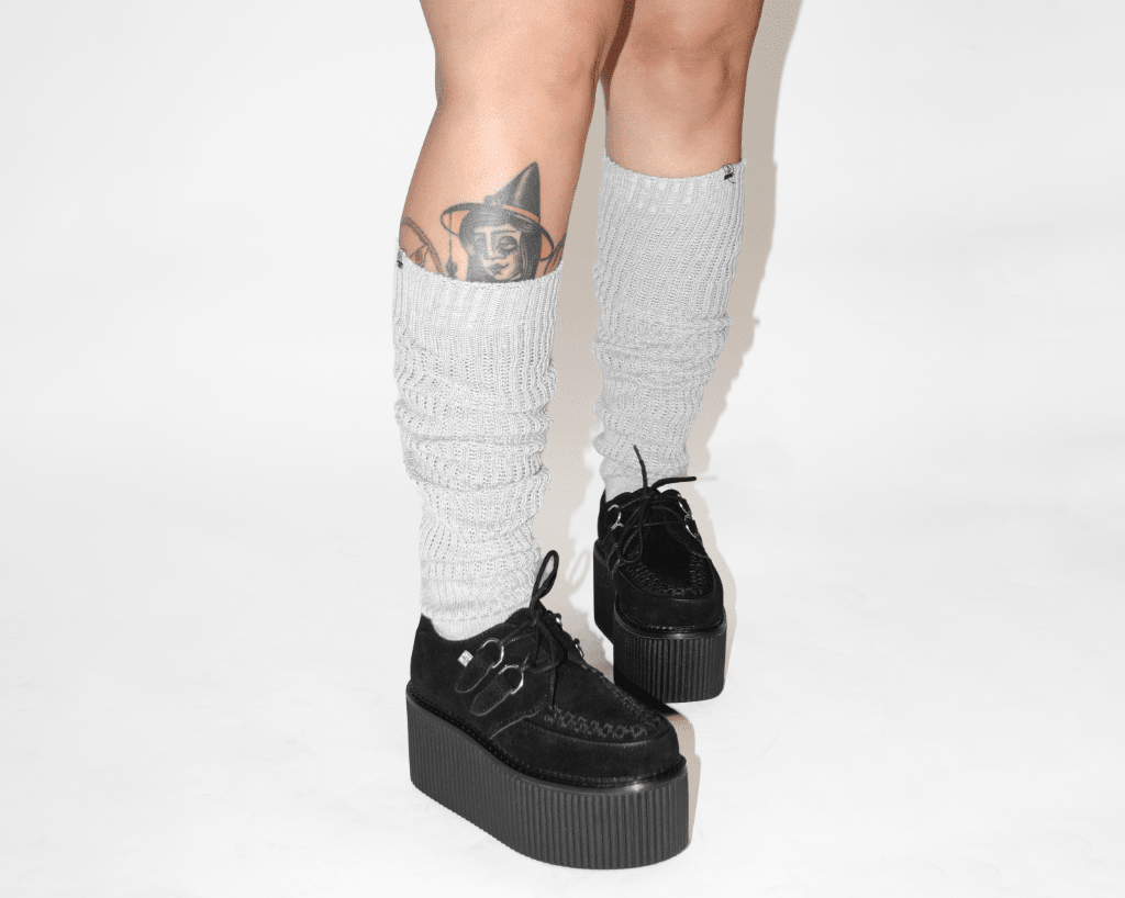 TSK1156 Grey Knit Slouch Socks TSK1156-OS