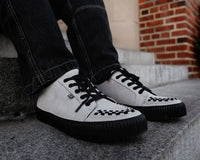 A3379 Grey Lace-Up Creeper Sneaker