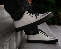 A3379 Grey Lace-Up Creeper Sneaker