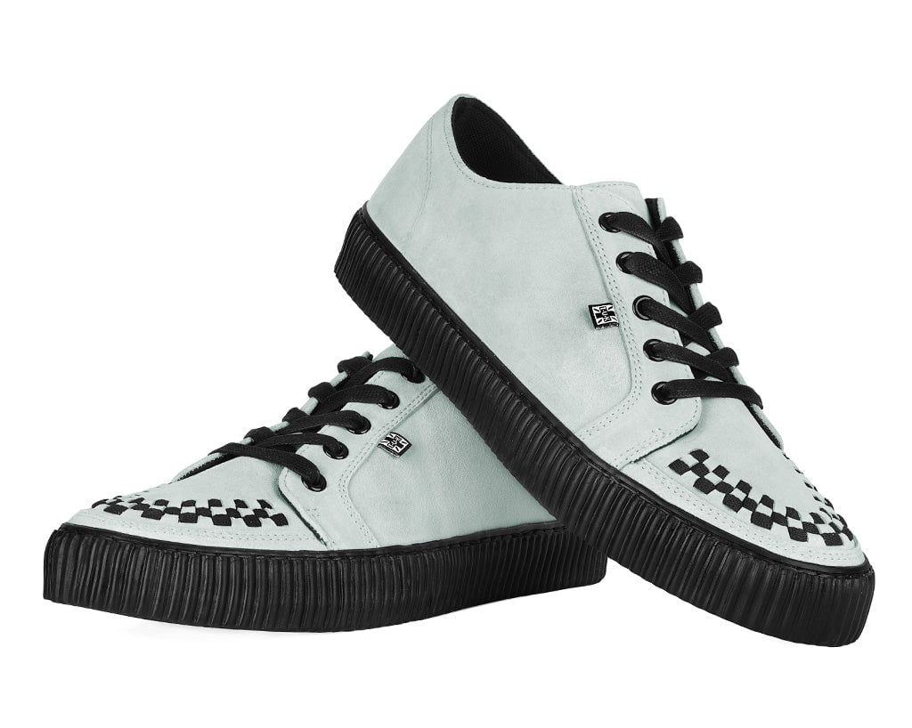 A3379 Grey Lace-Up Creeper Sneaker