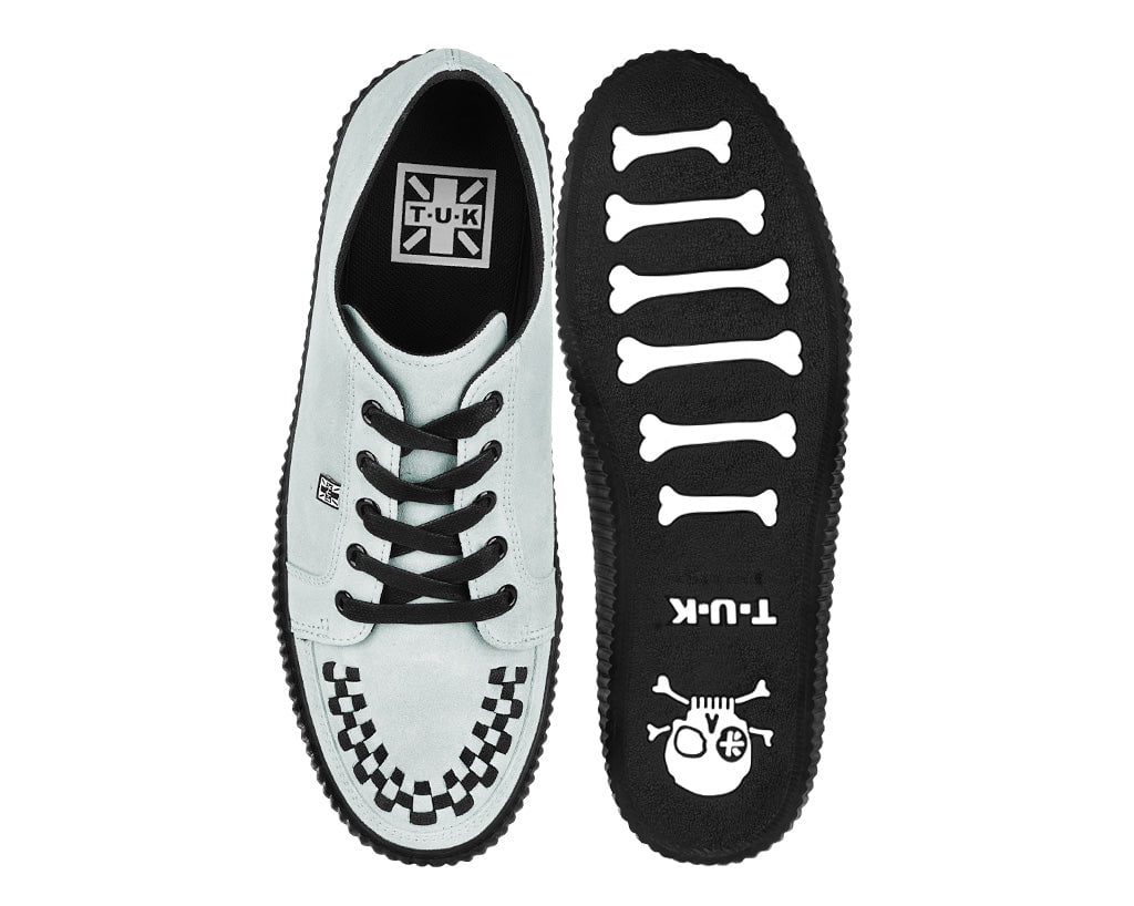 A3379 Grey Lace-Up Creeper Sneaker