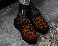 V3356L Leopard Print Creeper Mule