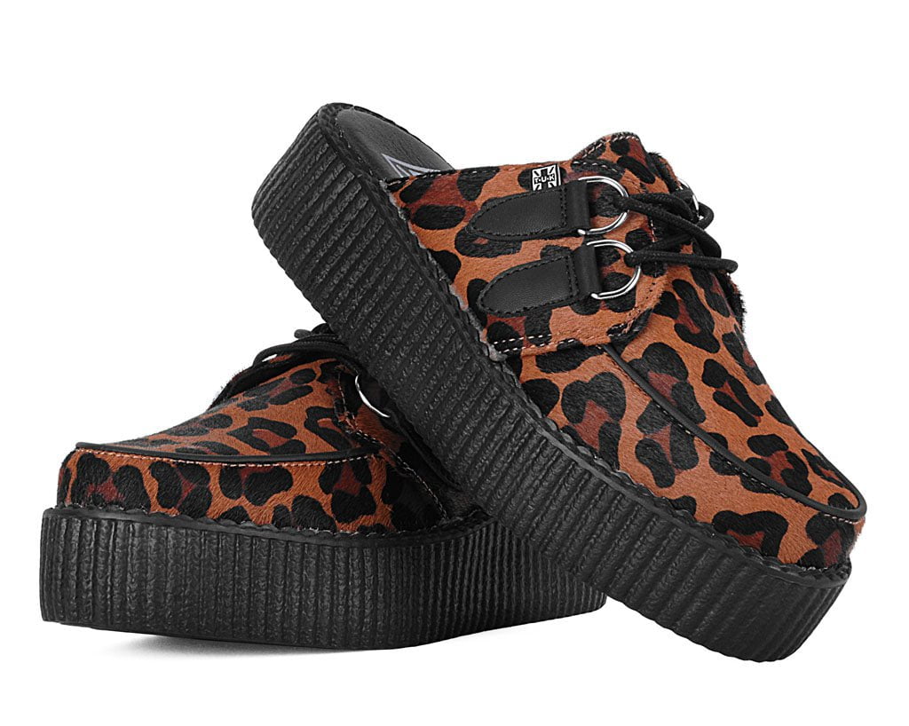 V3356L Leopard Print Creeper Mule