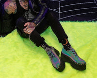 A3297 Midnight Chameleon Dino Flat Platform