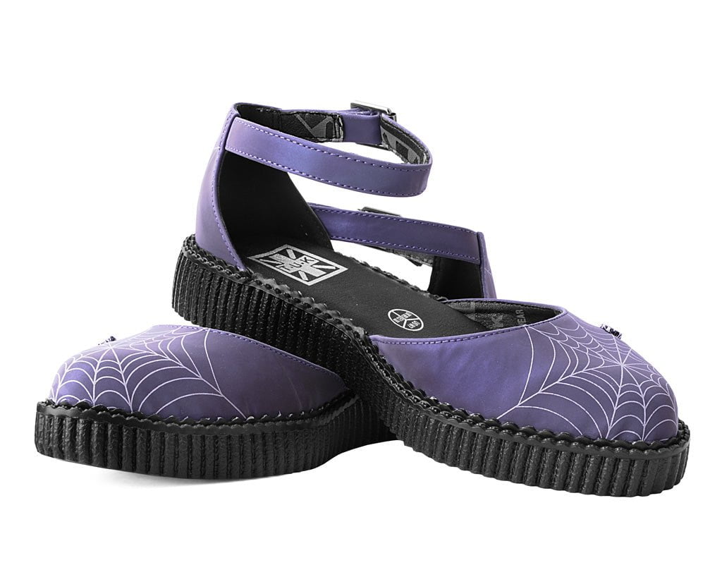 A3167L Midnight Chameleon Spiderweb Glow Sandal
