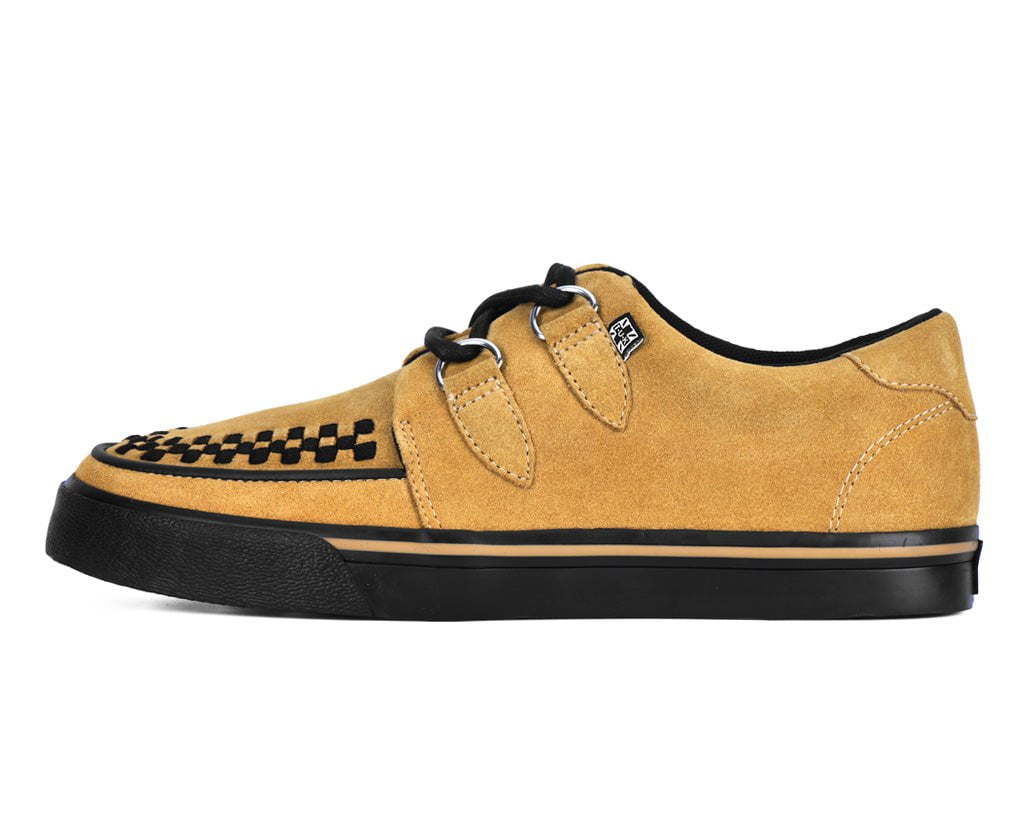 A3329 Mustard Suede Creeper Sneaker