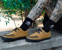 A3329 Mustard Suede Creeper Sneaker