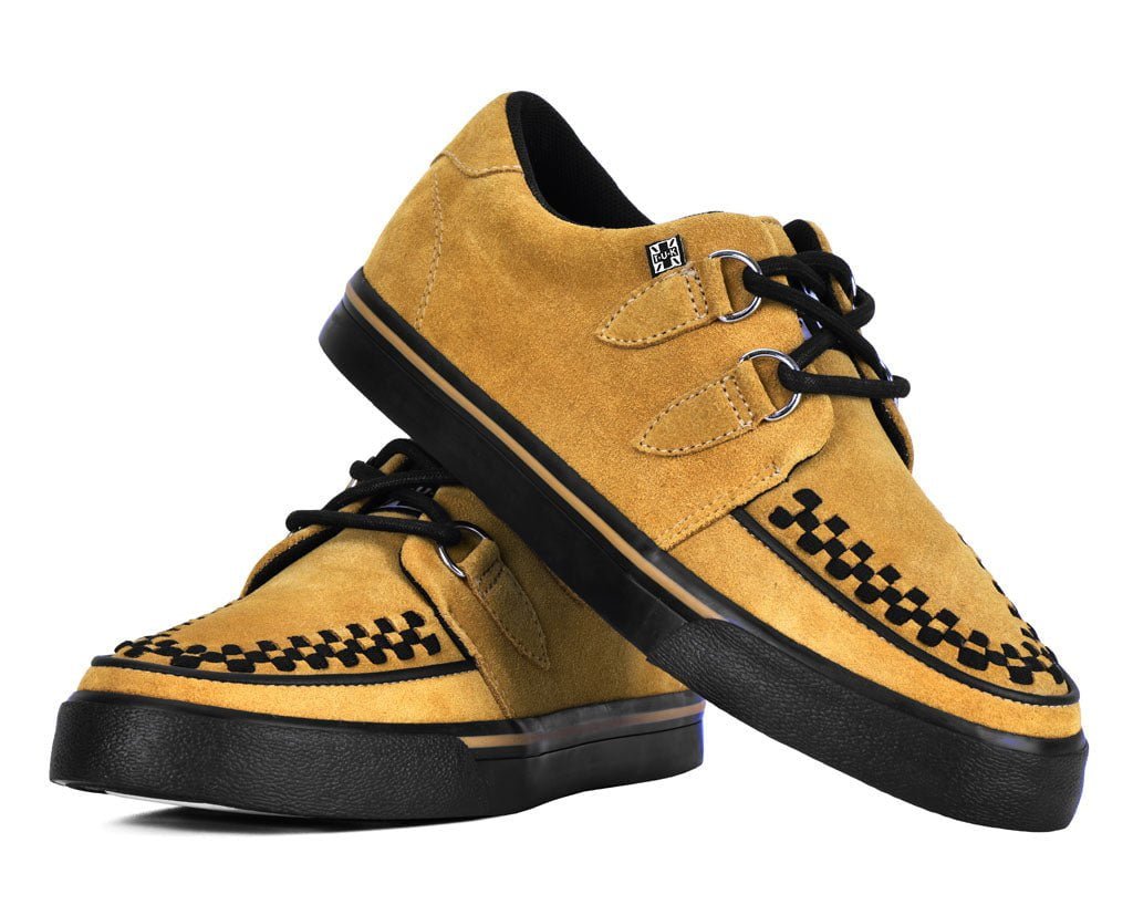 A3329 Mustard Suede Creeper Sneaker