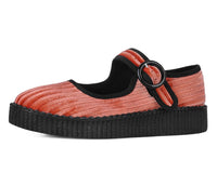 F3215L Orange Corduroy Viva Low Mary Jane