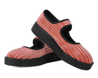 F3215L Orange Corduroy Viva Low Mary Jane