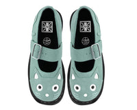 Pale Blue Suede Kitty Mary Jane - T.U.K.T2372-05