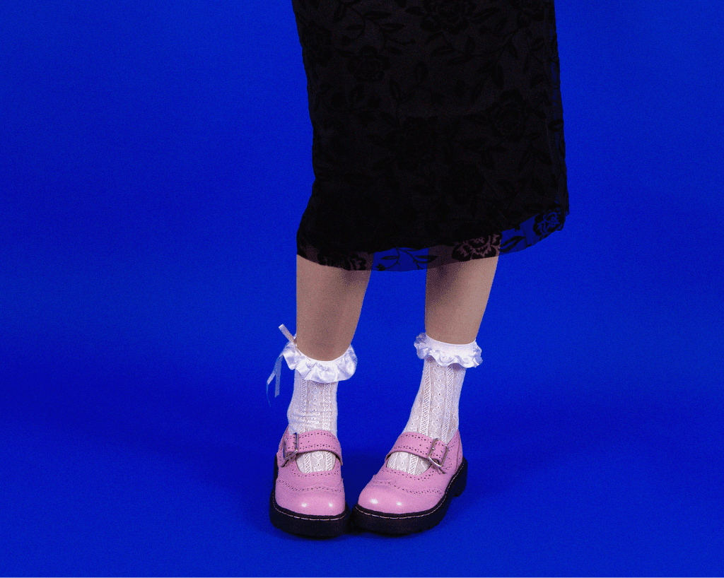 T2347 Pink Brogue Mary Jane