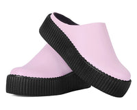 V3372L Pink Leather Viva Mondo Creeper Clog