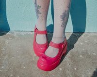 A3219L Pink Liquid Bubble Mary Jane Platform