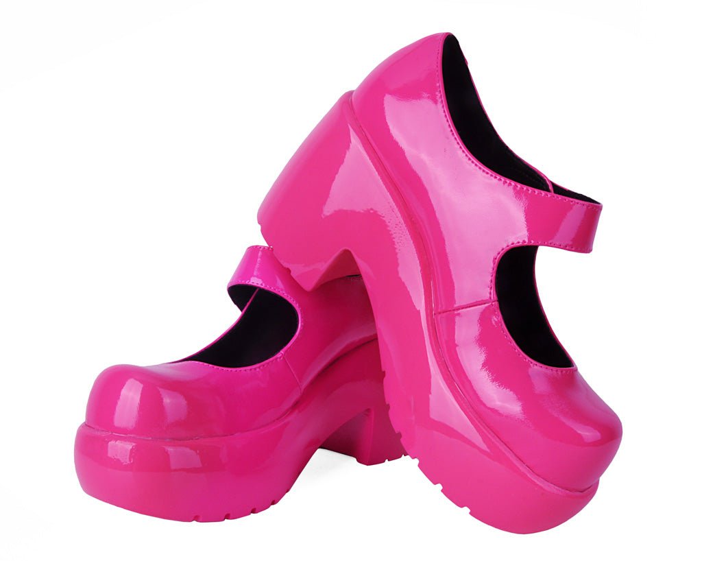 A3219L Pink Liquid Bubble Mary Jane Platform