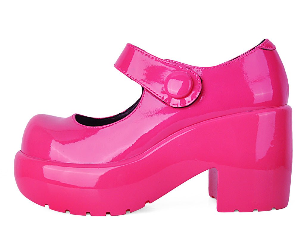 A3219L Pink Liquid Bubble Mary Jane Platform