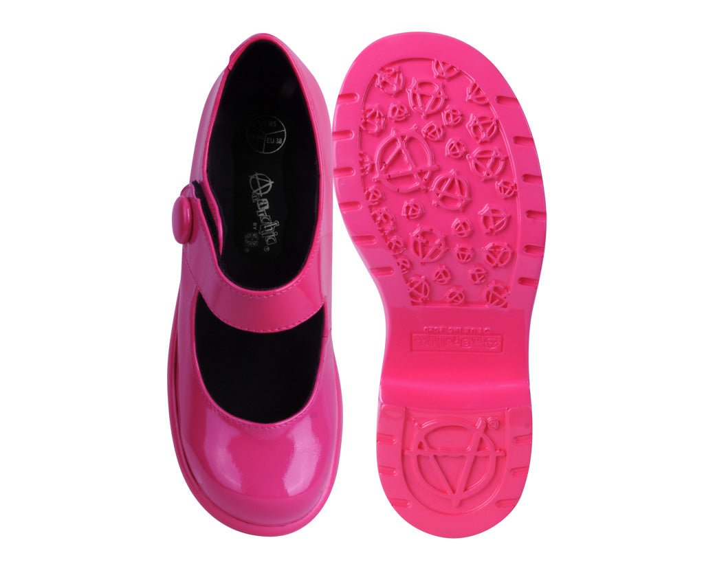 A3219L Pink Liquid Bubble Mary Jane Platform