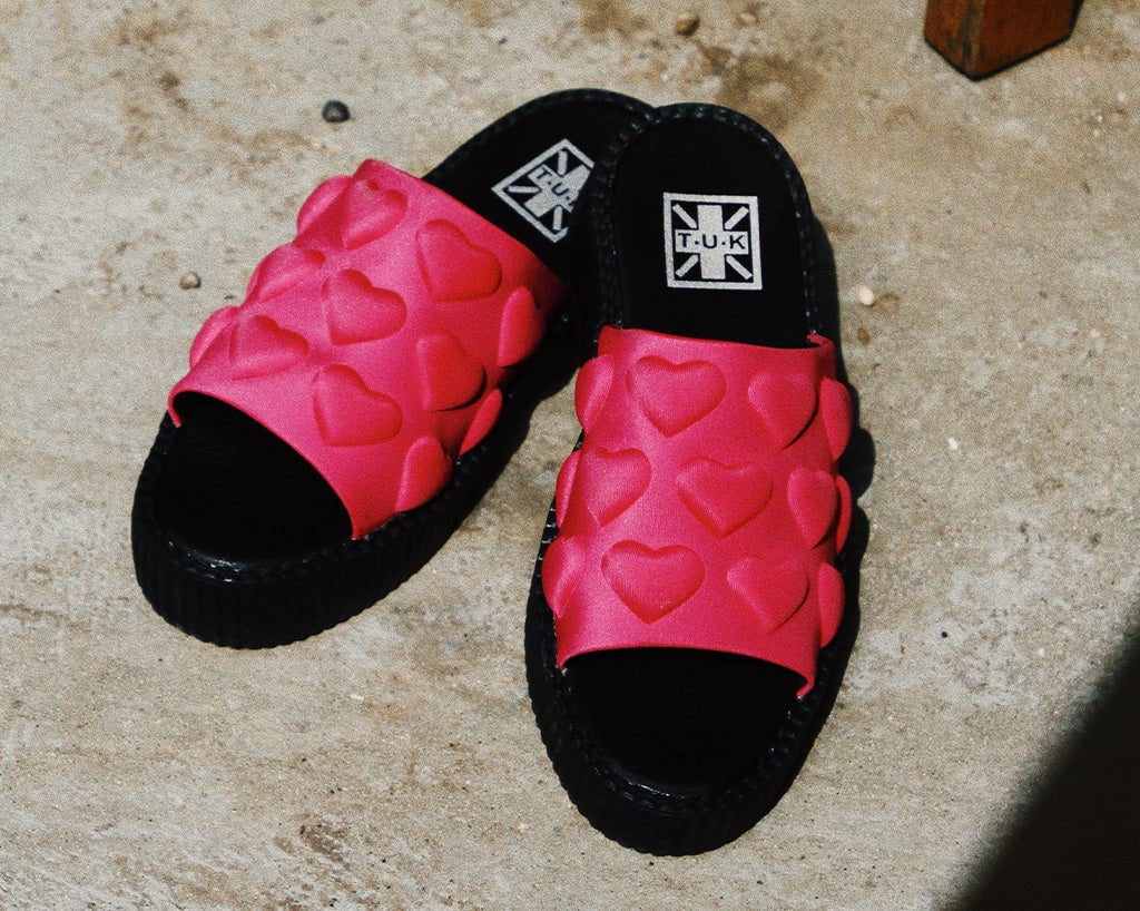 V3303L Pink Puff Heart Mondo Sandal