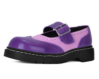 Pink & Purple Brogue Mary Jane - T.U.K.T2352-05
