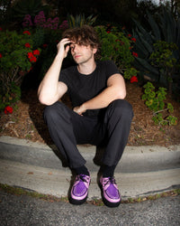 Pink & Purple Leather Viva Mondo Creeper - T.U.K.V3360-03