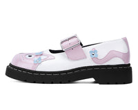 T2367 Pink & White Flower TUKskin Kitty Mary Jane