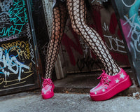Pink & White Star Viva Mondo Creeper - T.U.K.V3265-03
