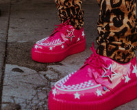 Pink & White Star Viva Mondo Creeper - T.U.K.V3265-03