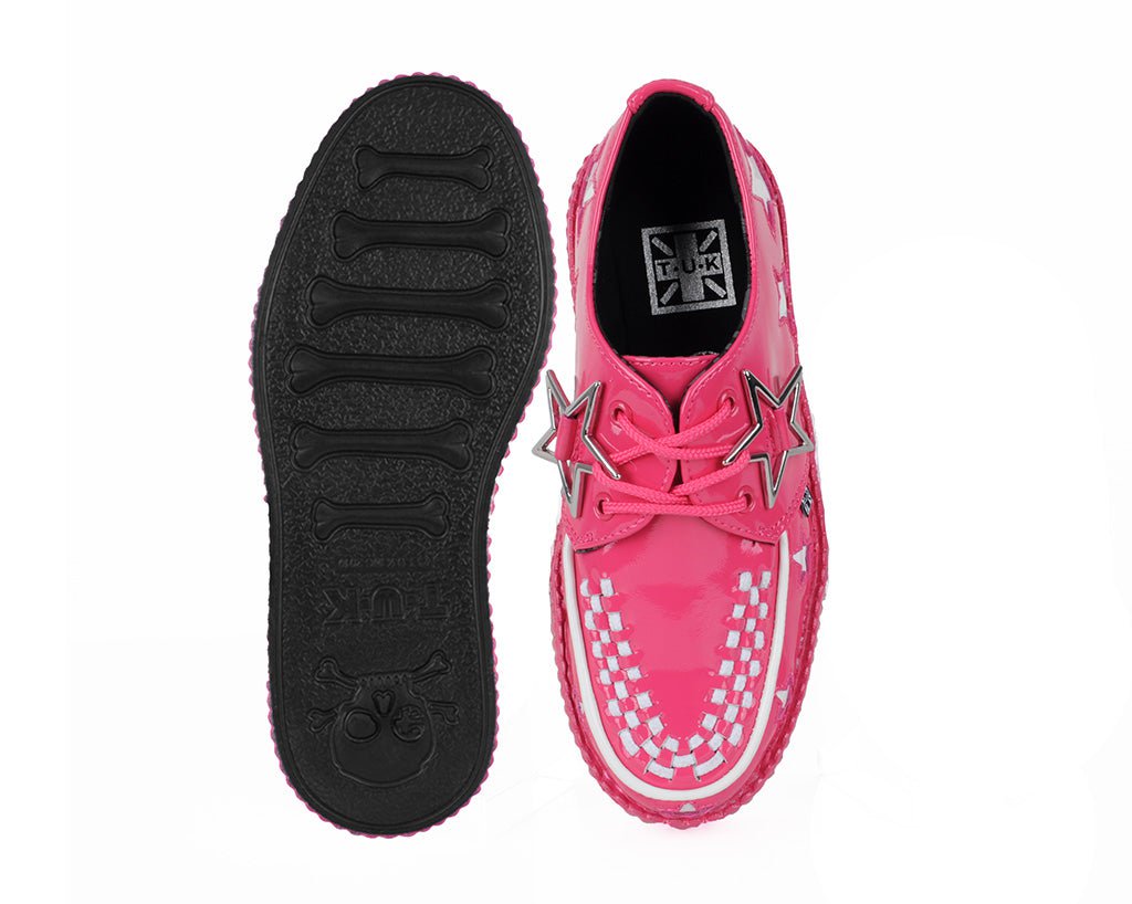 Pink & White Star Viva Mondo Creeper - T.U.K.V3265-03