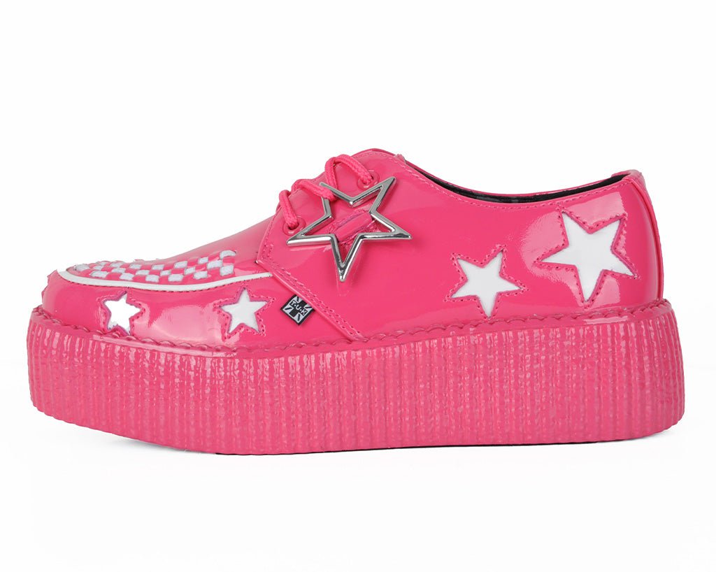 Pink & White Star Viva Mondo Creeper - T.U.K.V3265-03