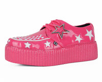 Pink & White Star Viva Mondo Creeper - T.U.K.V3265-03