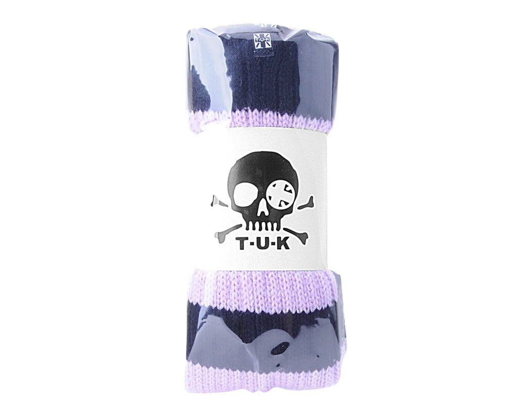 TSK1161 Purple & Black Stripe Knit Leg Warmer TSK1161-OS