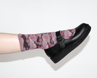 TSK1152 Purple Floral Sock TSK1152-OS