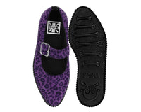A3376L Purple Leopard Pointed EZC Mary Jane