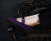 A3376L Purple Leopard Pointed EZC Mary Jane