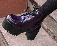 A3231L Purple Rub-Off Ankle Nosebleed Boot