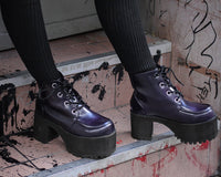 A3231L Purple Rub-Off Ankle Nosebleed Boot