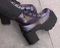 A3231L Purple Rub-Off Ankle Nosebleed Boot