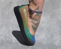 A3307L Rainbow Iridescent Ballet Creeper
