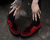 Red & Black Suede Viva Mondo Creeper - T.U.K.V3340-03