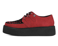 Red & Black Suede Viva Mondo Creeper - T.U.K.V3340-03