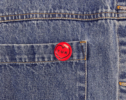 P0082 Red Heart Pin P0082-OS