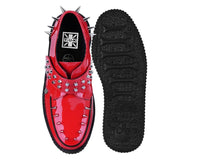 Red Patent Spike Studded Viva Mondo Creeper - T.U.K.V3507-03