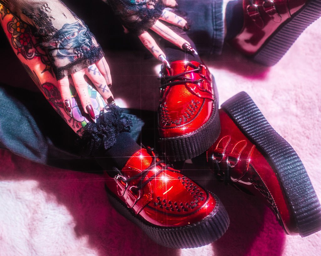 Red Patent Viva Mondo Creeper - T.U.K.V3256-03