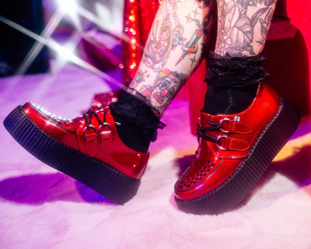 Red Patent Viva Mondo Creeper - T.U.K.V3256-03