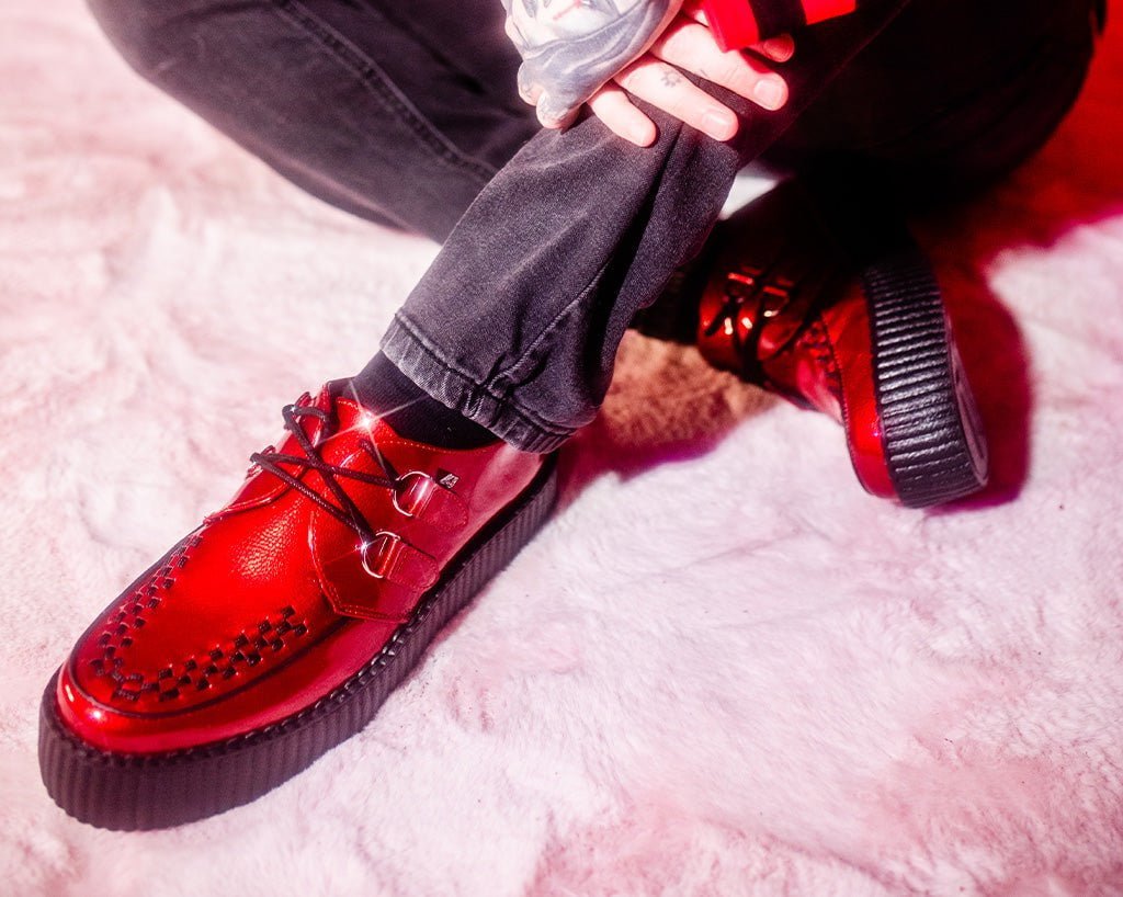 Red Patent Viva Mondo Creeper - T.U.K.V3256-03