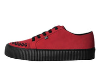 A3316 Red Suede Lace-Up Creeper Sneaker