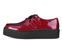 Red Vinyl Glitter Viva Mondo Creeper - T.U.K.V3489-03
