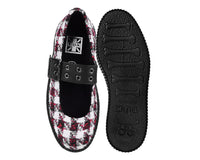 V3278L Red & White Checkered Mondo Mary Jane