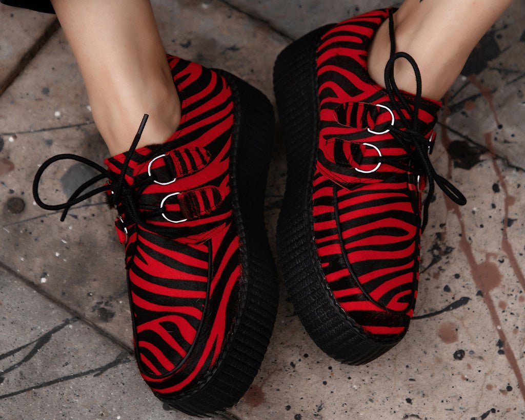 Red Zebra Viva Mondo Creeper - T.U.K.V3335-03